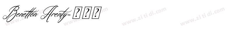 Benetton Arenty字体转换